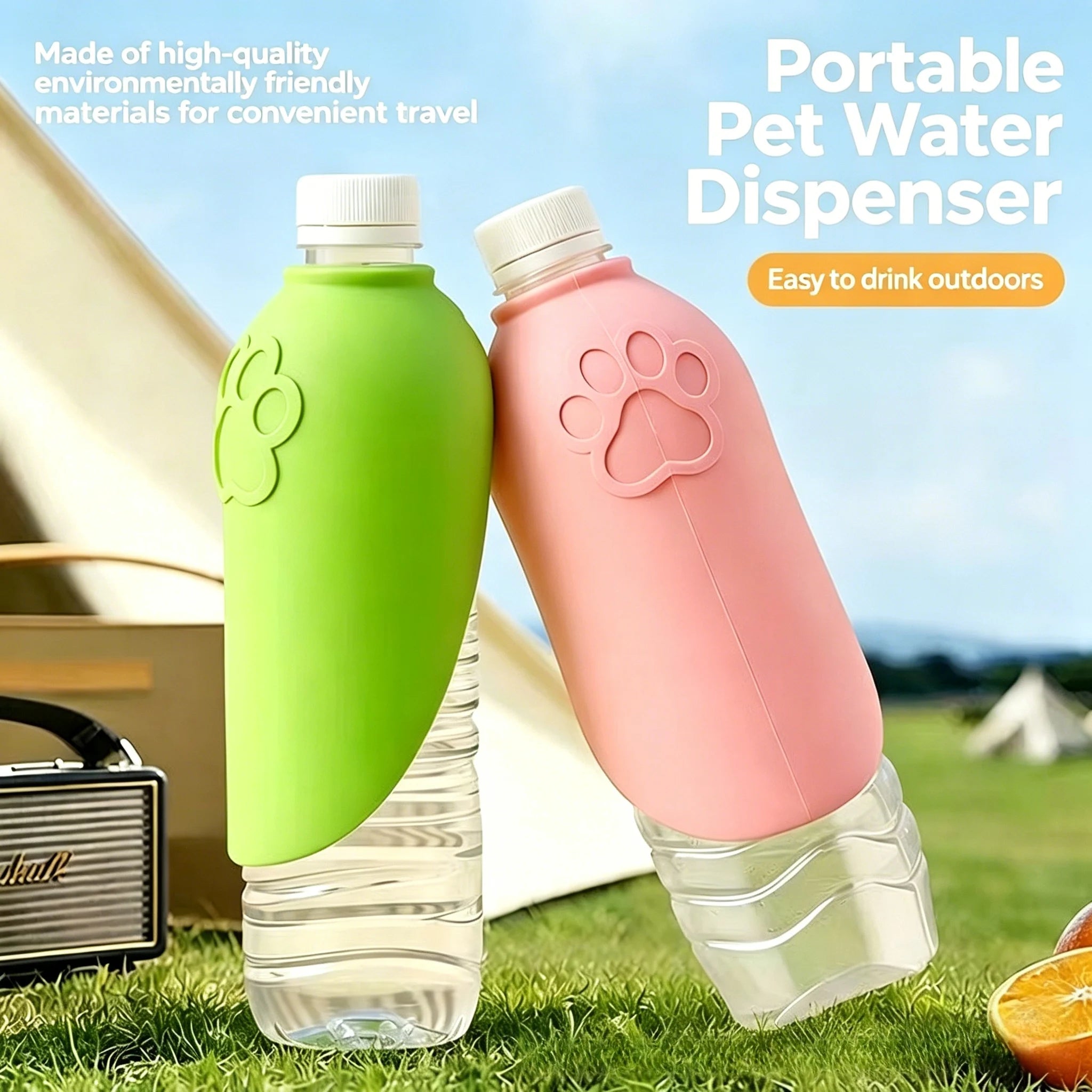 Dog water bottle, portable pet water dispenser, leak-proof design, suitable for outdoor walks, hikes, and travel (Copy)