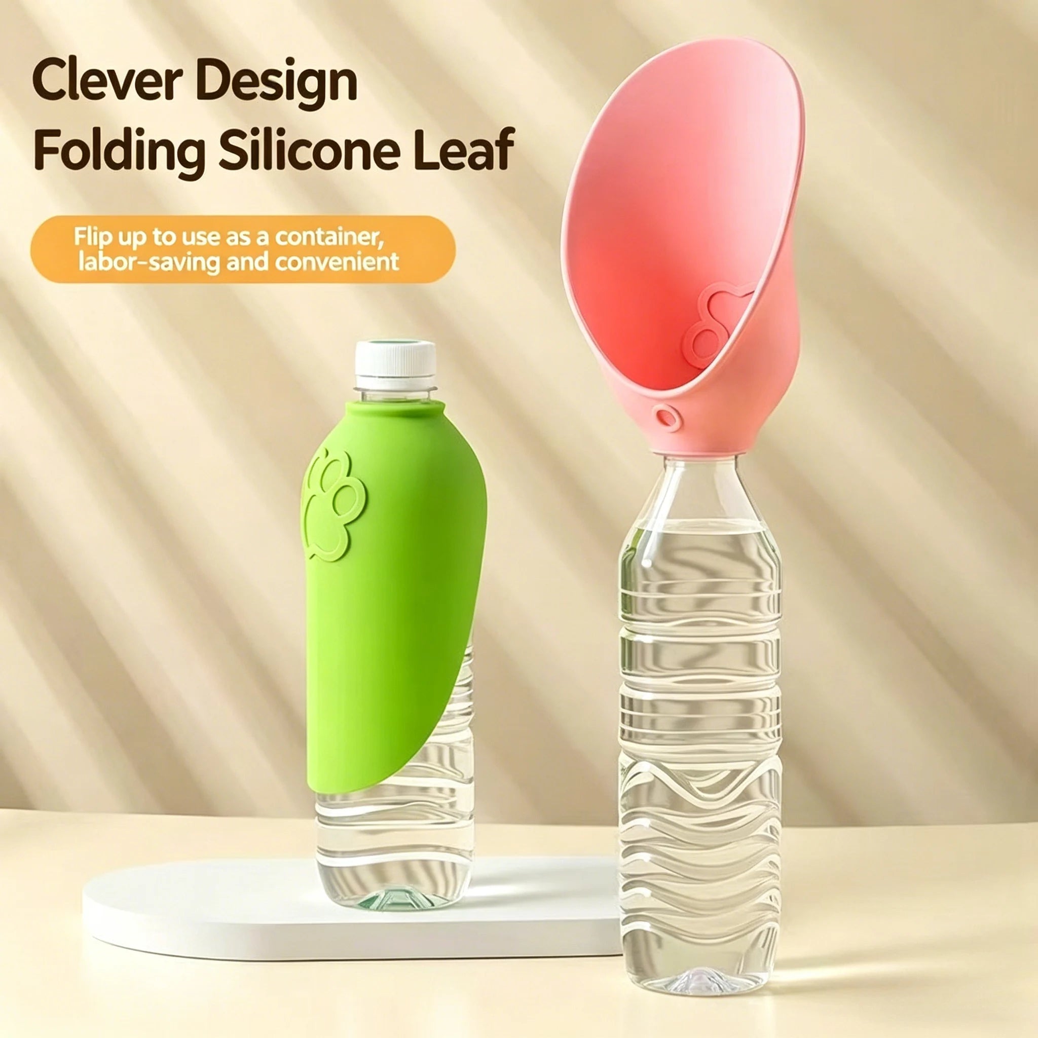 Dog water bottle, portable pet water dispenser, leak-proof design, suitable for outdoor walks, hikes, and travel