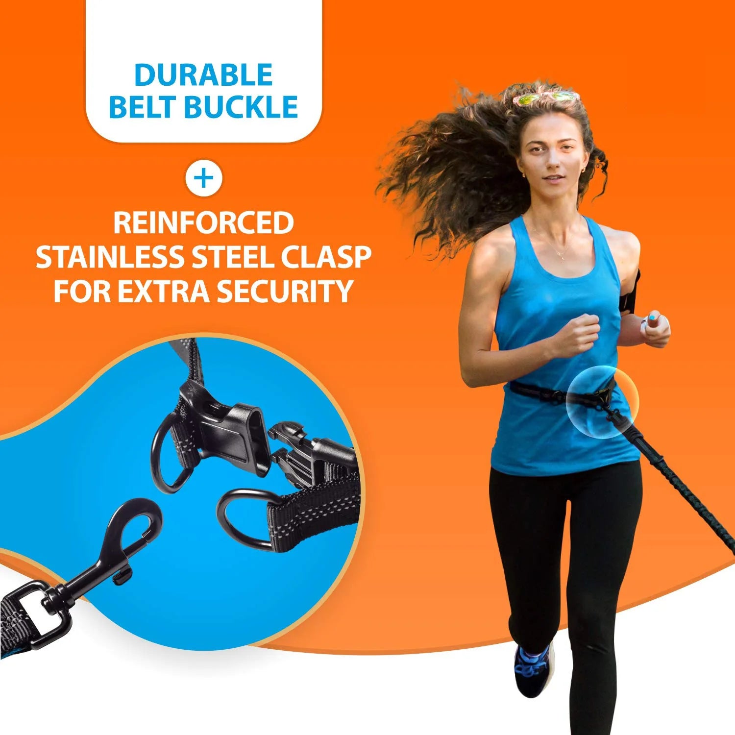 Hands Free Double Dog Leash – Dual Leash for Medium and Large Breeds – Lead for 2 Dogs with Padded Handles,Reflective Stitches (Copy)